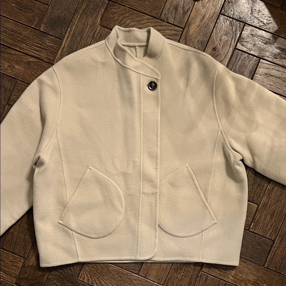 Soeur Windosr Coat Chalk S Wool Jacket - Picture 10 of 16